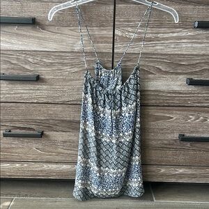 Madewell Navy and White Patterned Camisole